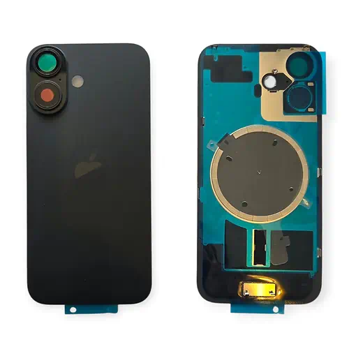 Cache Arrière iPhone 16 Noir Avec Lentilles
