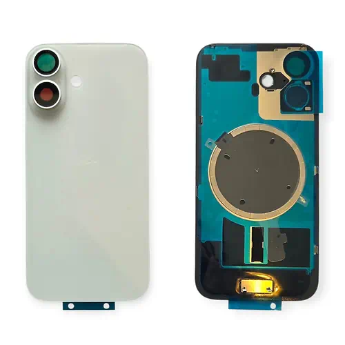 Cache Arrière iPhone 16 Blanc Avec Lentilles