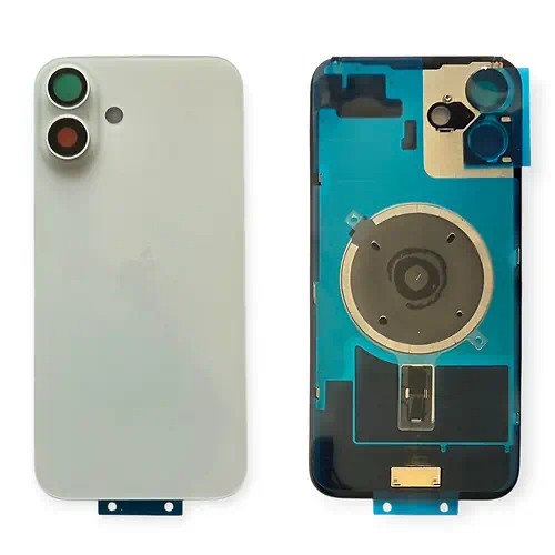 Cache Arrière iPhone 16 Plus Blanc Avec Lentilles