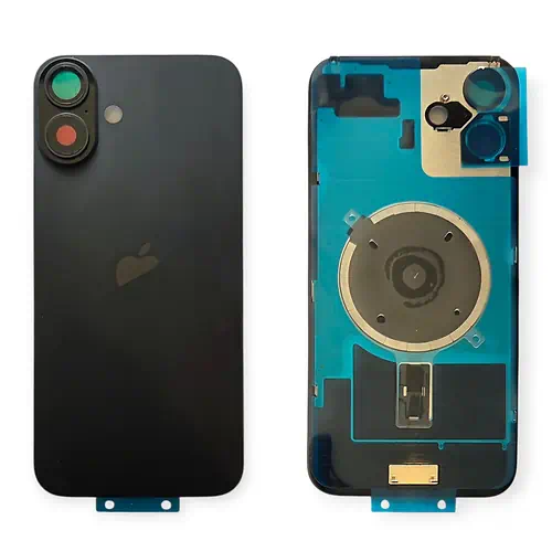 Cache Arrière iPhone 16 Plus Noir Avec Lentilles