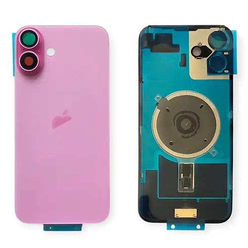 Cache Arrière iPhone 16 Plus Rose Avec Lentilles