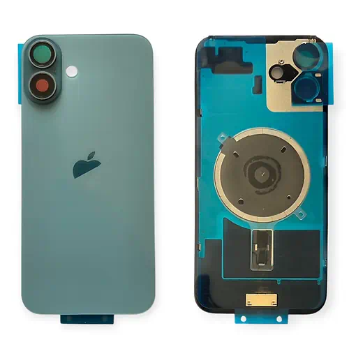 Cache Arrière iPhone 16 Plus Vert Avec Lentilles