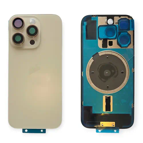 Cache Arrière iPhone 16 Pro Or Avec Lentilles