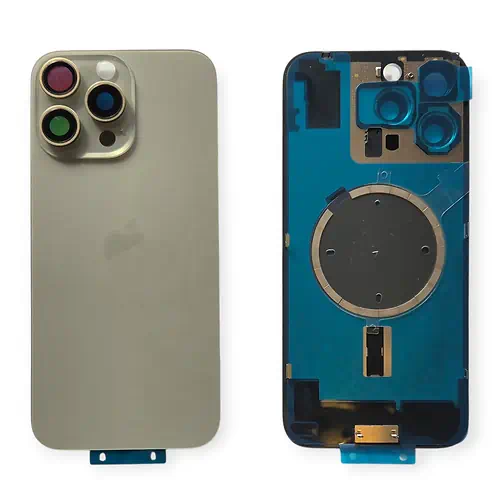 iPhone 16 Pro Max Back Cover Grey With Lenses