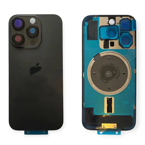 Cache Arrière iPhone 16 Pro Noir Avec Lentilles