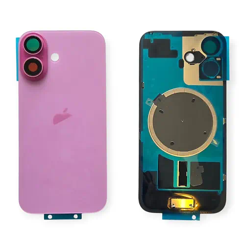 Cache Arrière iPhone 16 Rose Avec Lentilles