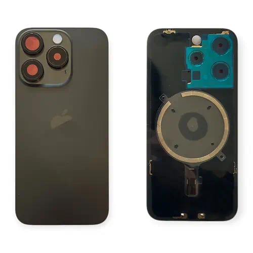 Cache Arrière iPhone 15 Pro Noir Avec Lentilles