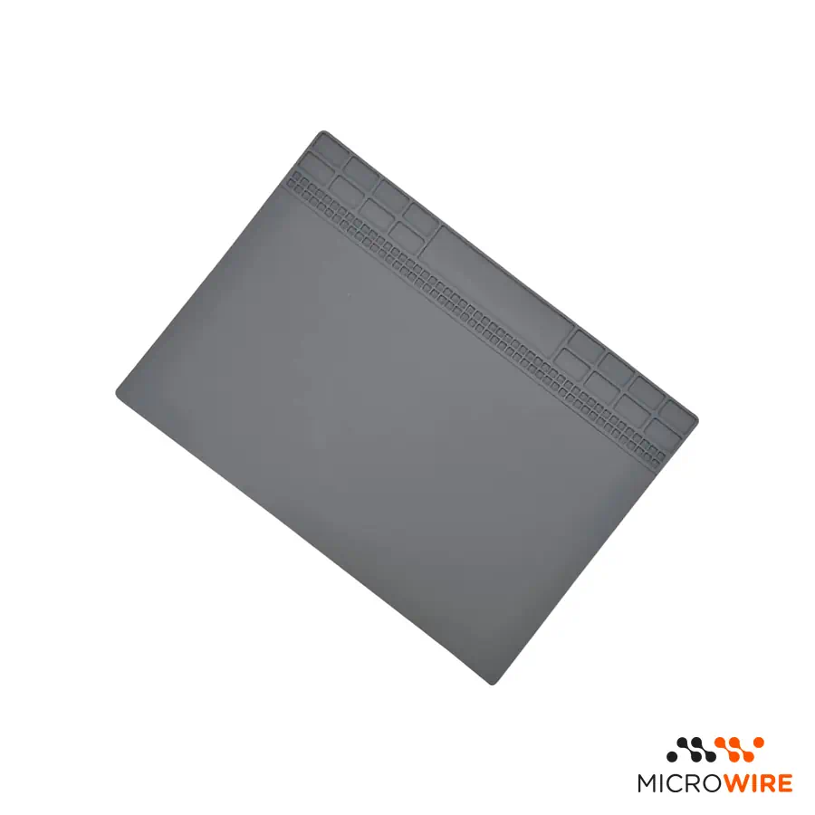 Tapete de Silicone Antiestático Magnético Profissional Cinza