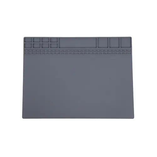 Tapete de Silicone Antiestático Magnético Profissional Cinza