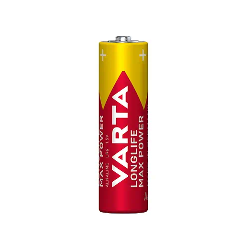 VARTA 4 Pack AA Alkaline Batteries Longlife Max Power