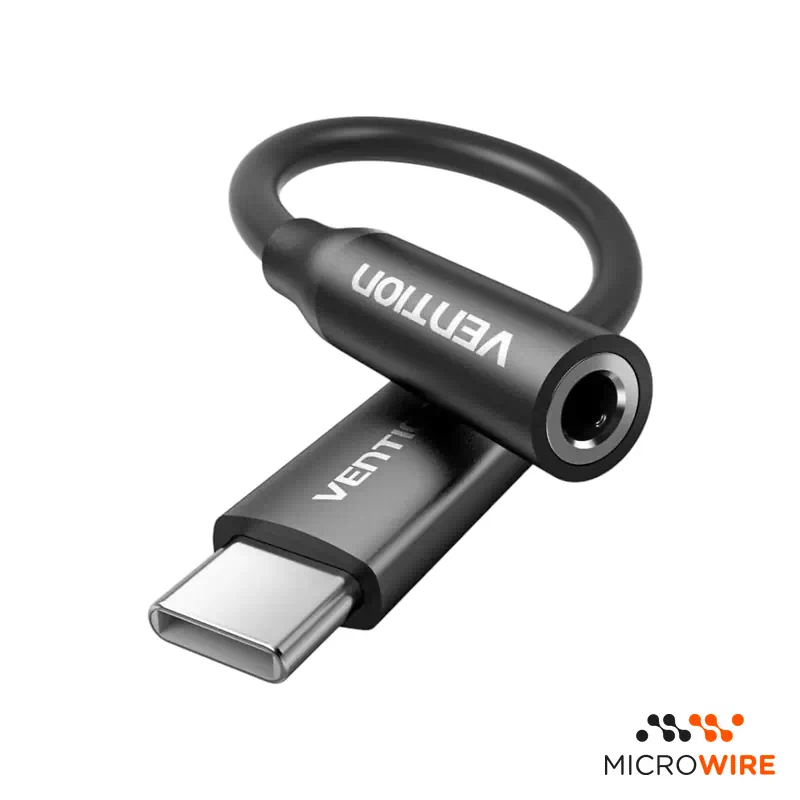 VENTION USB-C to Jack 3.5mm Adapter Cable Black
