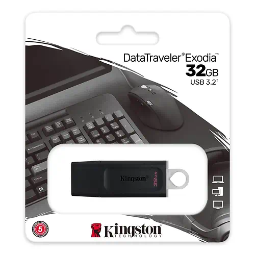 Kingston DataTraveler Exodia 32 Go USB 3.2 Noir