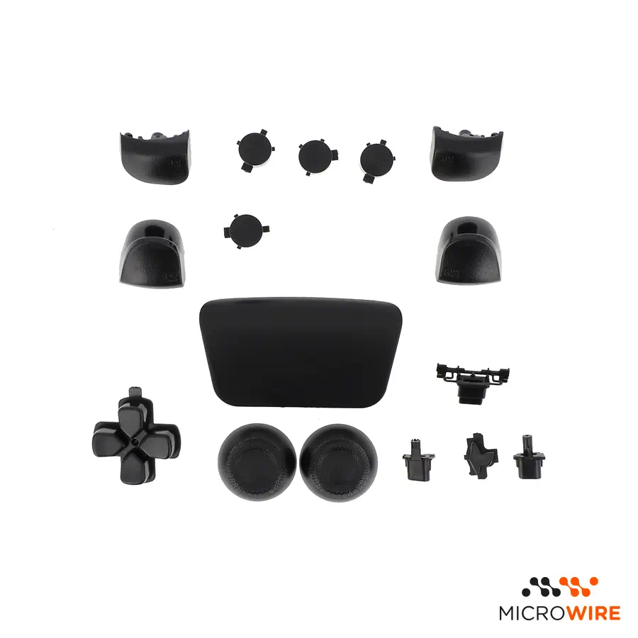 Kit de Botones de Repuesto Mando DualSense PS5 Negro