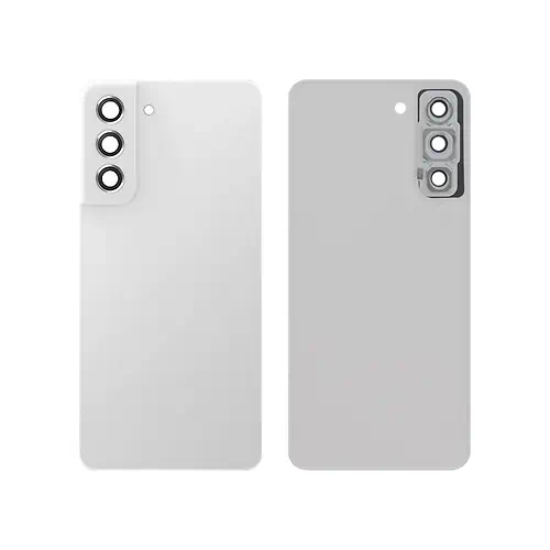 Cache Arrière Samsung Galaxy S21 FE 5G Blanc Avec Lentilles