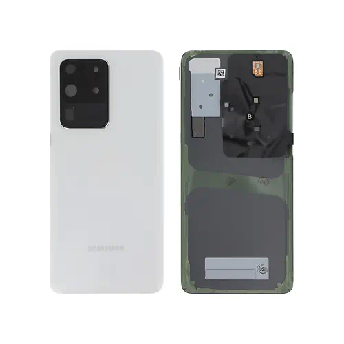 Cache Arrière Samsung Galaxy S20 Ultra Blanc Avec Lentilles