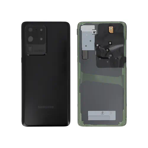 Cache Arrière Samsung Galaxy S20 Ultra Noir Avec Lentilles