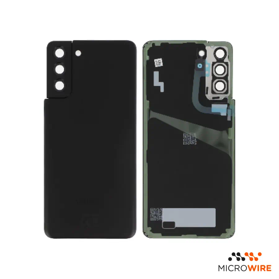 Tampa Traseira Galaxy S21 Plus Preto Com Lentes Câmera