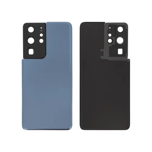 Cache Arrière Samsung Galaxy S21 Ultra Bleu Avec Lentilles