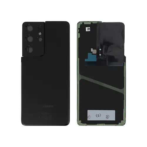 Tampa Traseira Samsung Galaxy S21 Ultra Preto Com Lentes