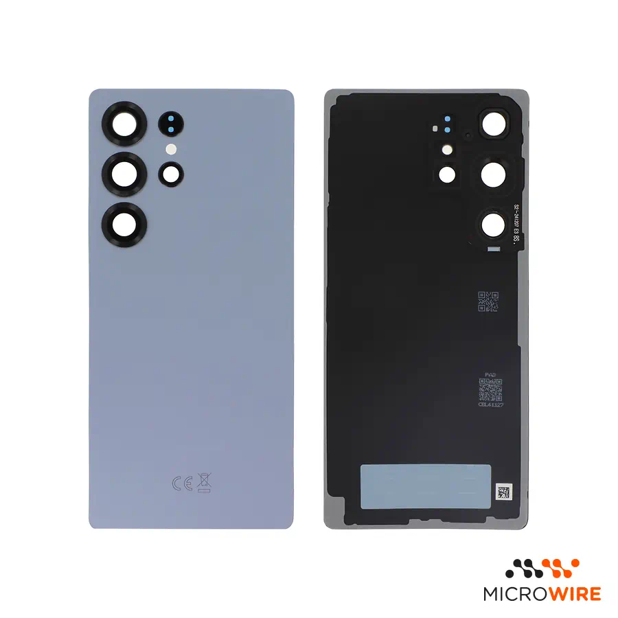 Back Cover Galaxy S25 Ultra Blue With Rear Camera Lens