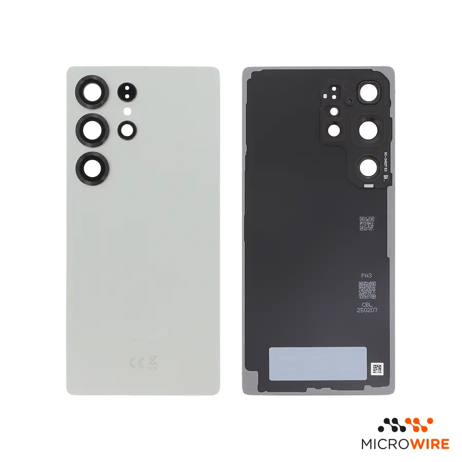 Back Cover Galaxy S25 Ultra Natural With Rear Camera Lens