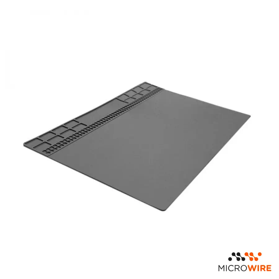 Tapete de Silicone Antiestático Profissional Cinza