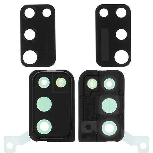 Rear Camera Lens and Frame Samsung Galaxy A72 Black