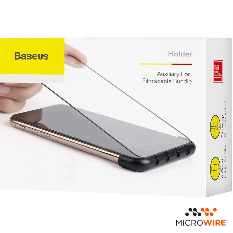 Baseus Suporte Cabos e Aplicador de Peliculas
