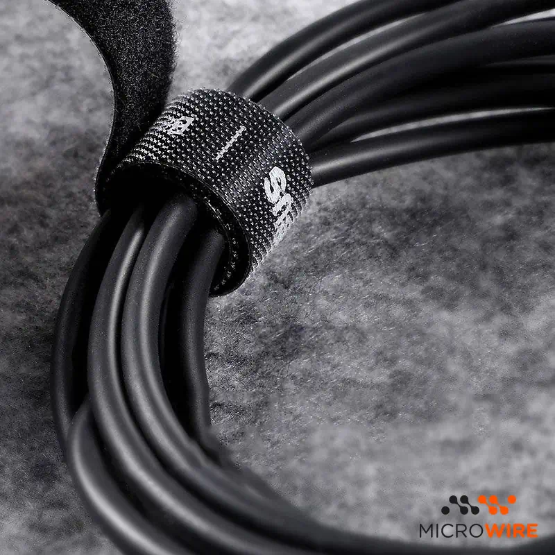 Baseus Organizador de Cabos em Velcro 3m Preto