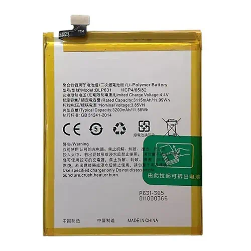 Batterie Oppo A57 4G A57s A77 4G 5G A78 5G BLP923 4880mAh