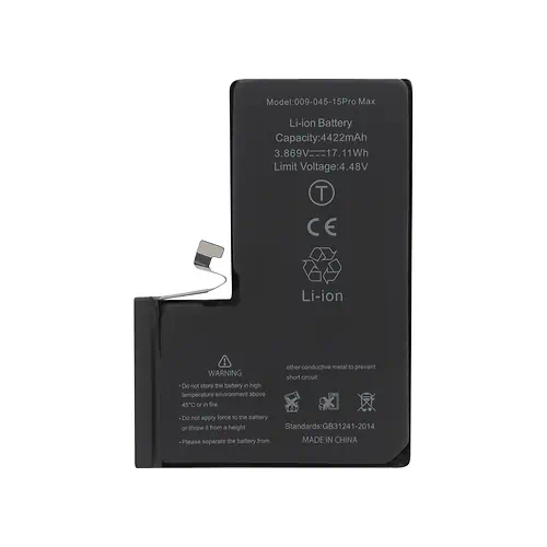 Batterie iPhone 15 Pro Max 4422mAh Puce TI