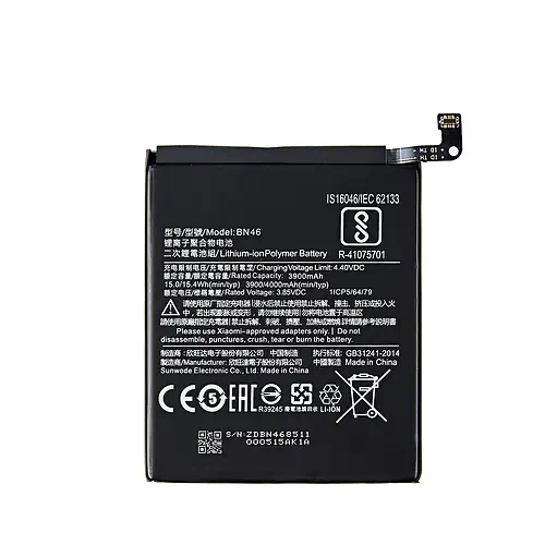 Batterie Xiaomi Redmi 7 Note 8 8T BN46 3900mAh