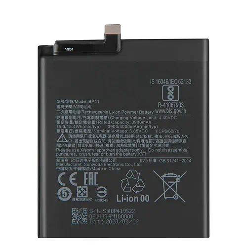 Batterie Xiaomi Mi 9T K20 BP41 3900mAh