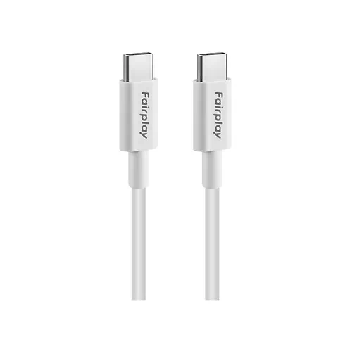 Câble de Données FairPlay Type-C 2M 100W Blanc