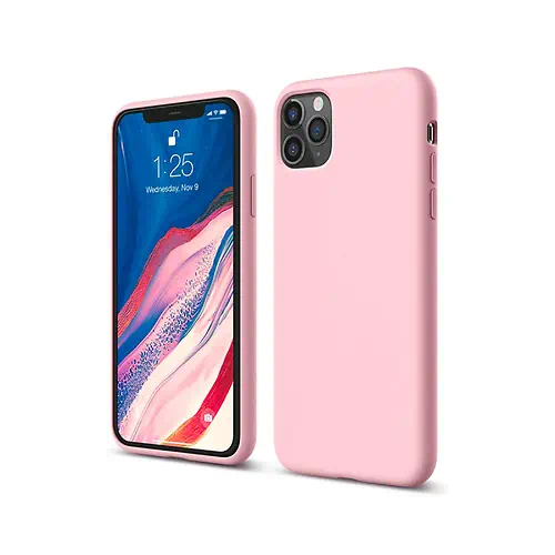 Coque Silicone Rose pour iPhone 12 12 Pro