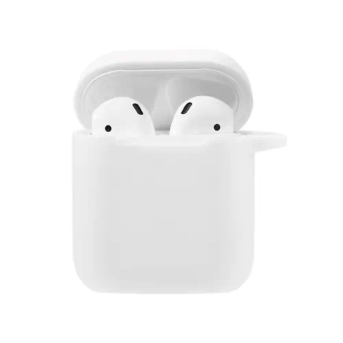 Coque en Silicone Apple AirPods 2ème Gén Blanc
