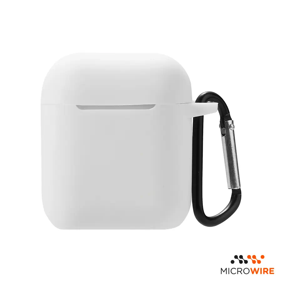 Coque en Silicone Apple AirPods 2ème Gén Blanc