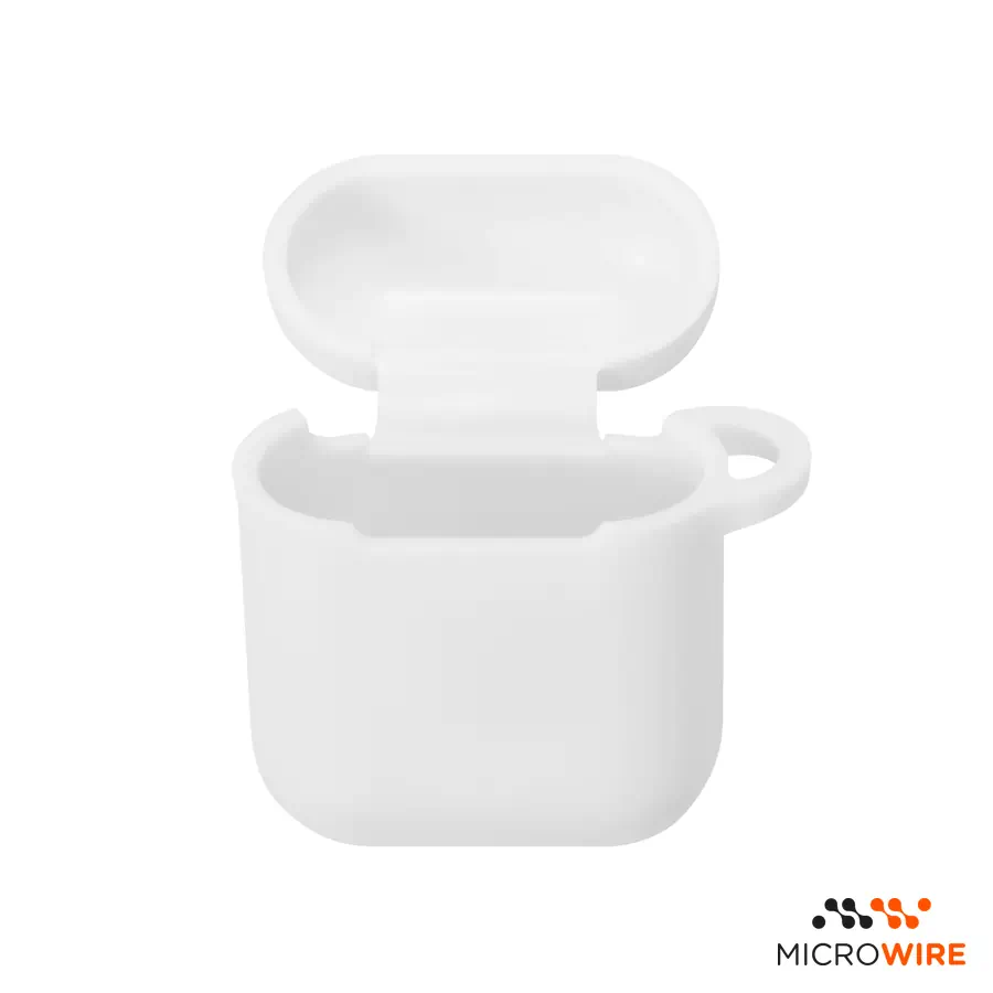 Coque en Silicone Apple AirPods 2ème Gén Blanc