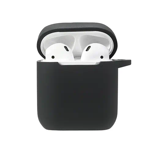 Coque en Silicone Apple AirPods 2ème Gén Noir