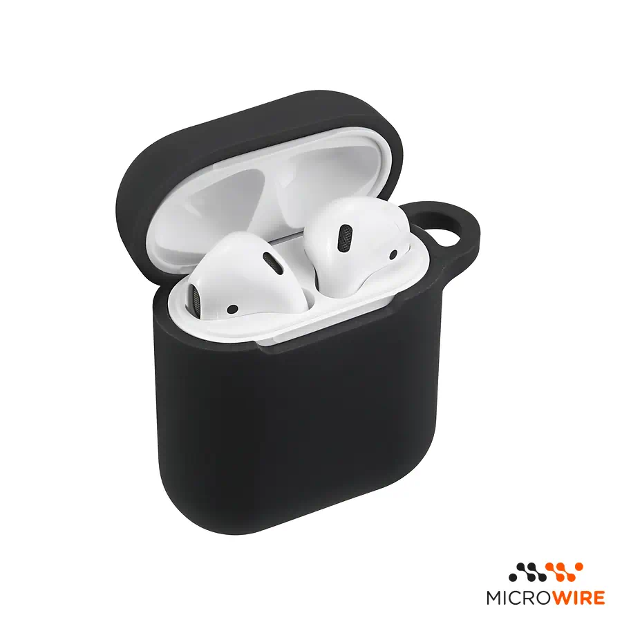 Coque en Silicone Apple AirPods 2ème Gén Noir