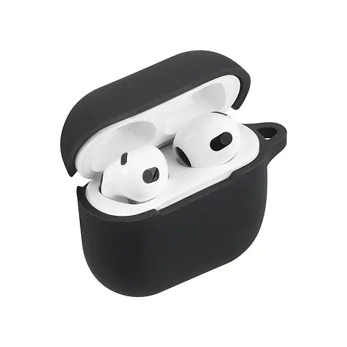 Coque en Silicone Apple AirPods 3ème Gén Noir
