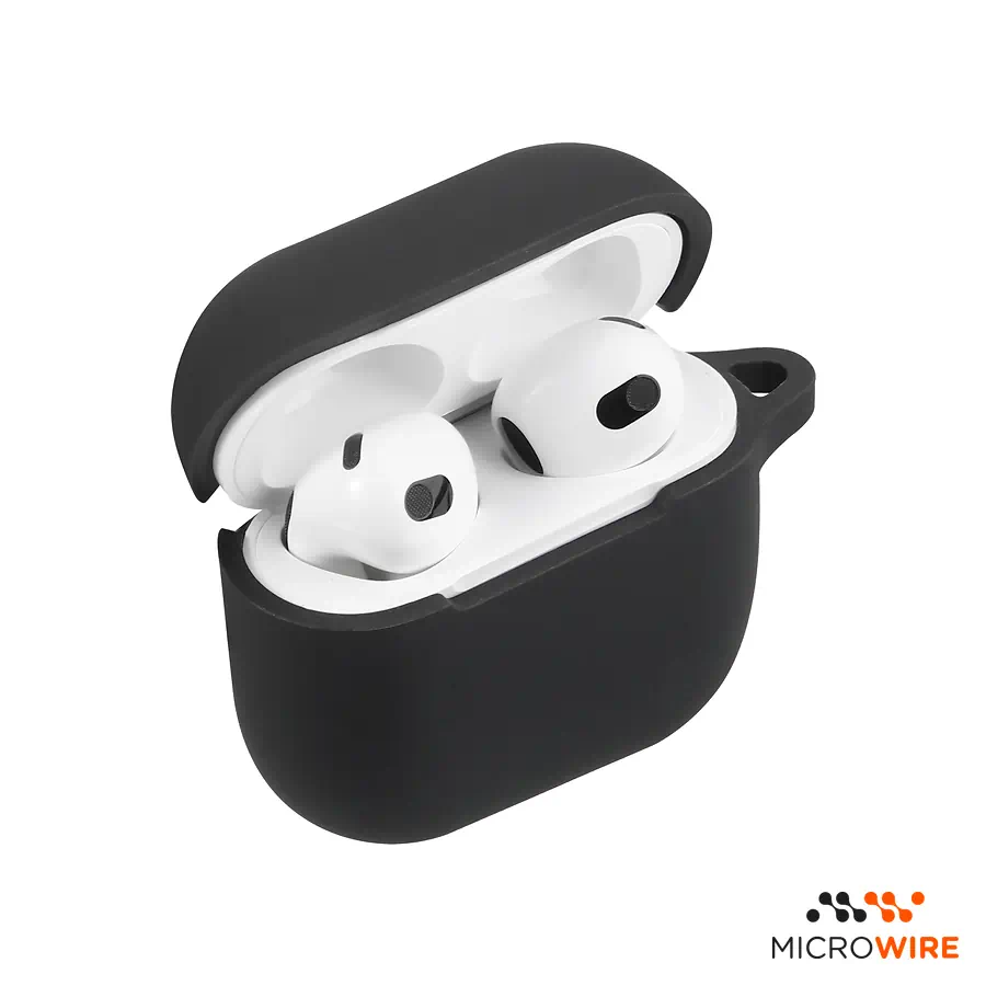 Coque en Silicone Apple AirPods 3ème Gén Noir