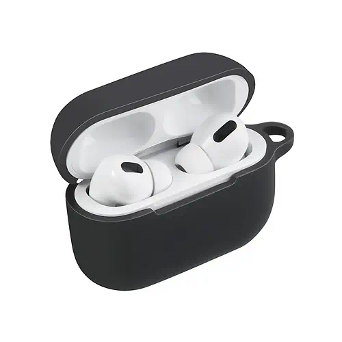 Coque Silicone Apple AirPods Pro 1 et 2 Noir