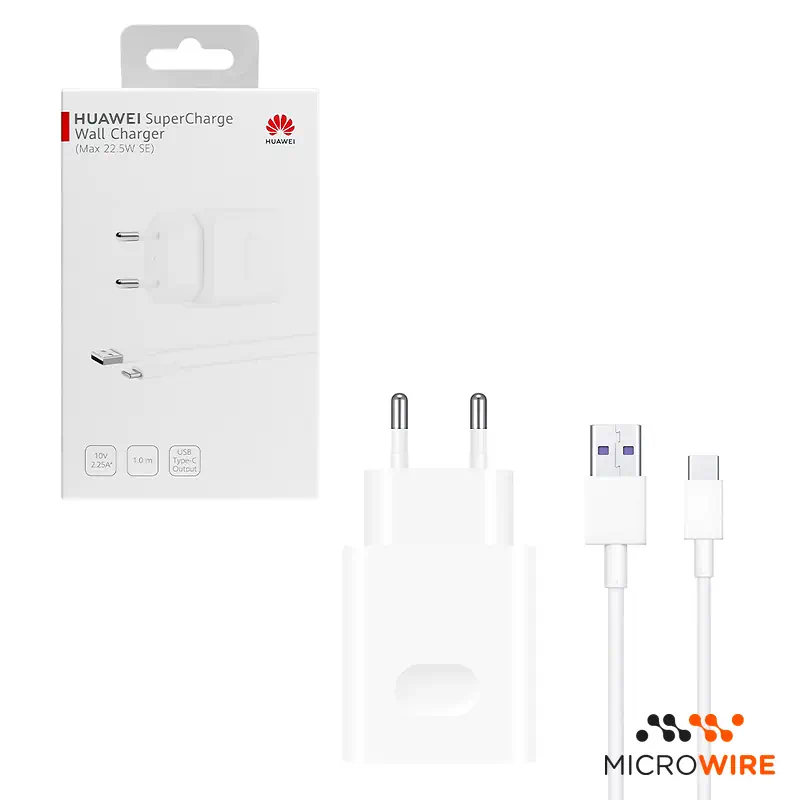 Carregador e Cabo Huawei SuperCharge 22.5W