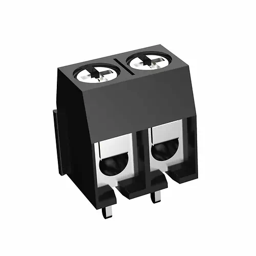 2 Terminal Screw Block for PCB 5mm Black