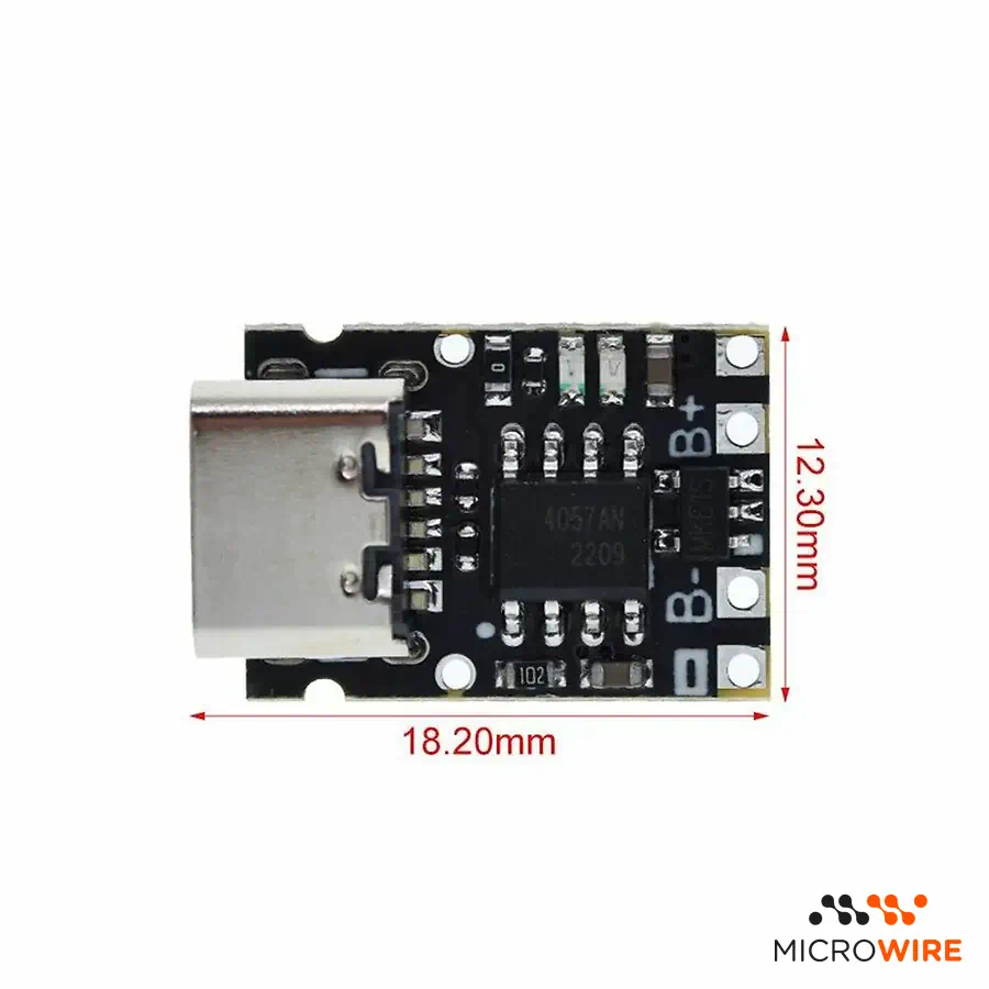 Module Chargeur de Batterie Lithium 5V 1A Type-C