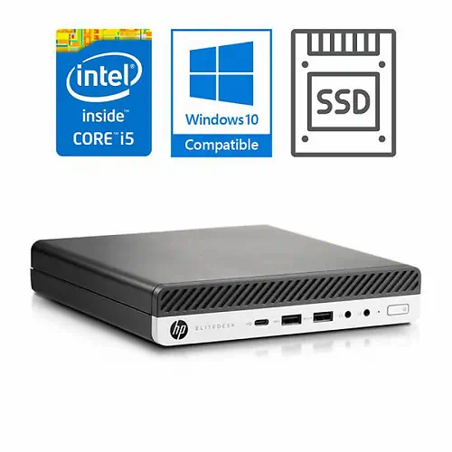 HP Elitedesk 800 G3 Mini PC i5-6500T 8GB 240GB