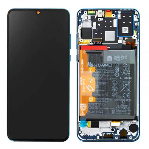 Screen LCD com Frame Huawei P30 Lite Azul Service Pack