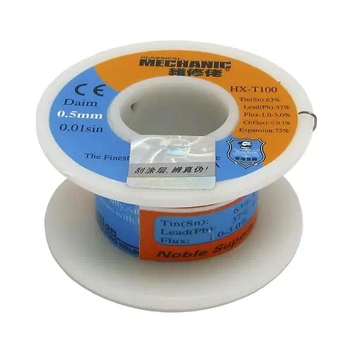 Bobine de Fil à Souder Basse Température Mechanic 0.5mm 100gr