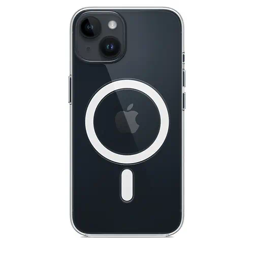 Coque iPhone 14 avec MagSafe Transparente